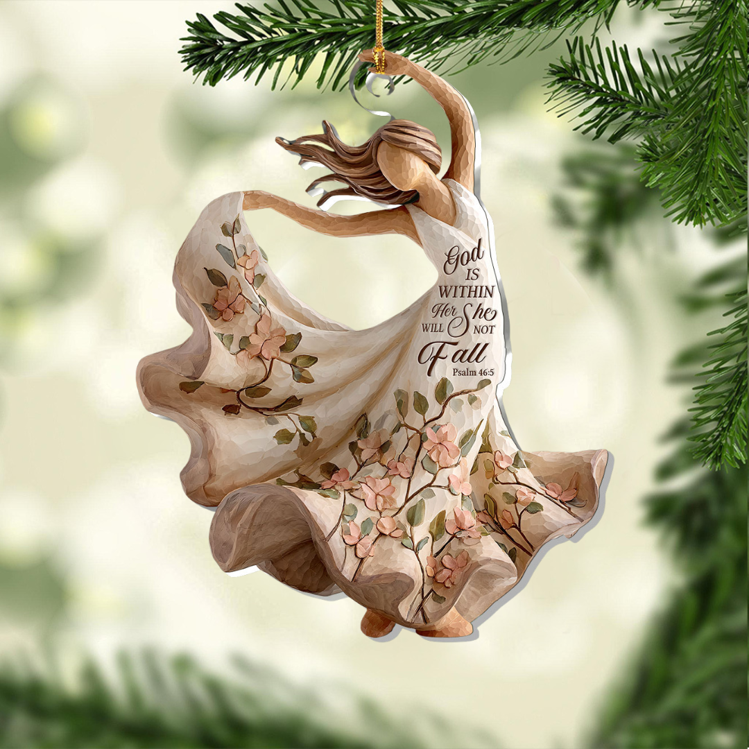 God Is Within Her She Will Not Fall Ornament