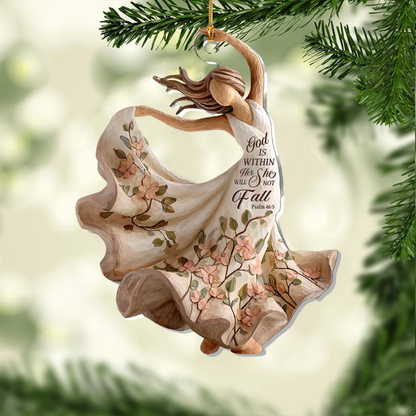 God Is Within Her She Will Not Fall Ornament