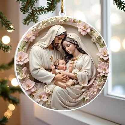 Holy Family Acrylic Ornament
