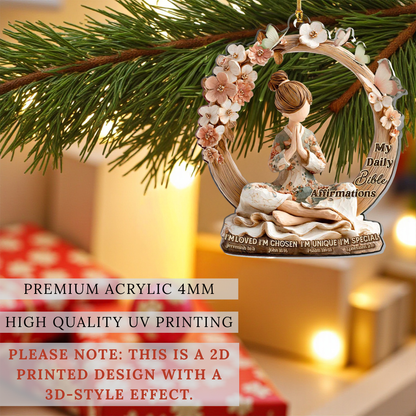 My Daily Bible Affirmations Ornament