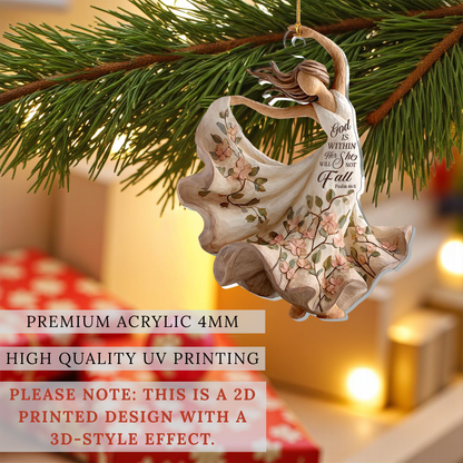 God Is Within Her She Will Not Fall Ornament