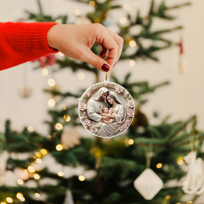 Holy Family Acrylic Ornament