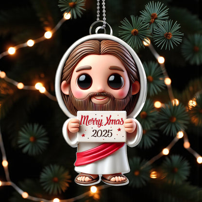 Merry Christmas 2025 Ornament