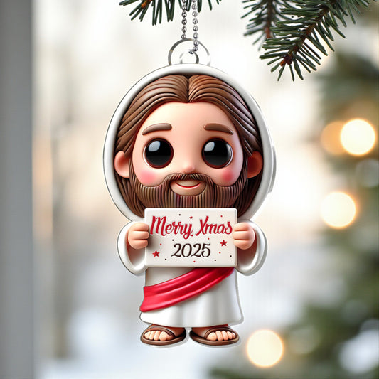 Merry Christmas 2025 Ornament