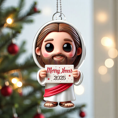 Merry Christmas 2025 Ornament
