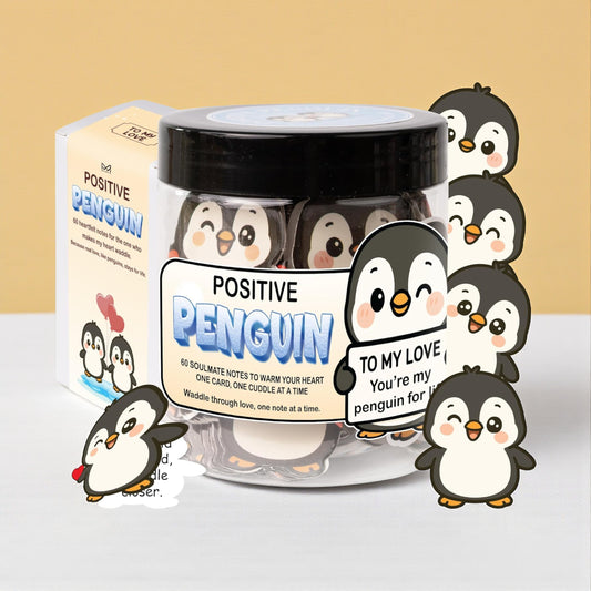 Positive Penguin Love Jar