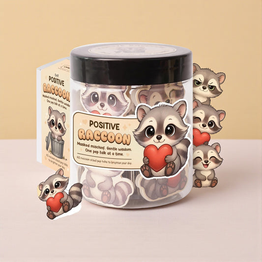 Positive Raccoon Jar
