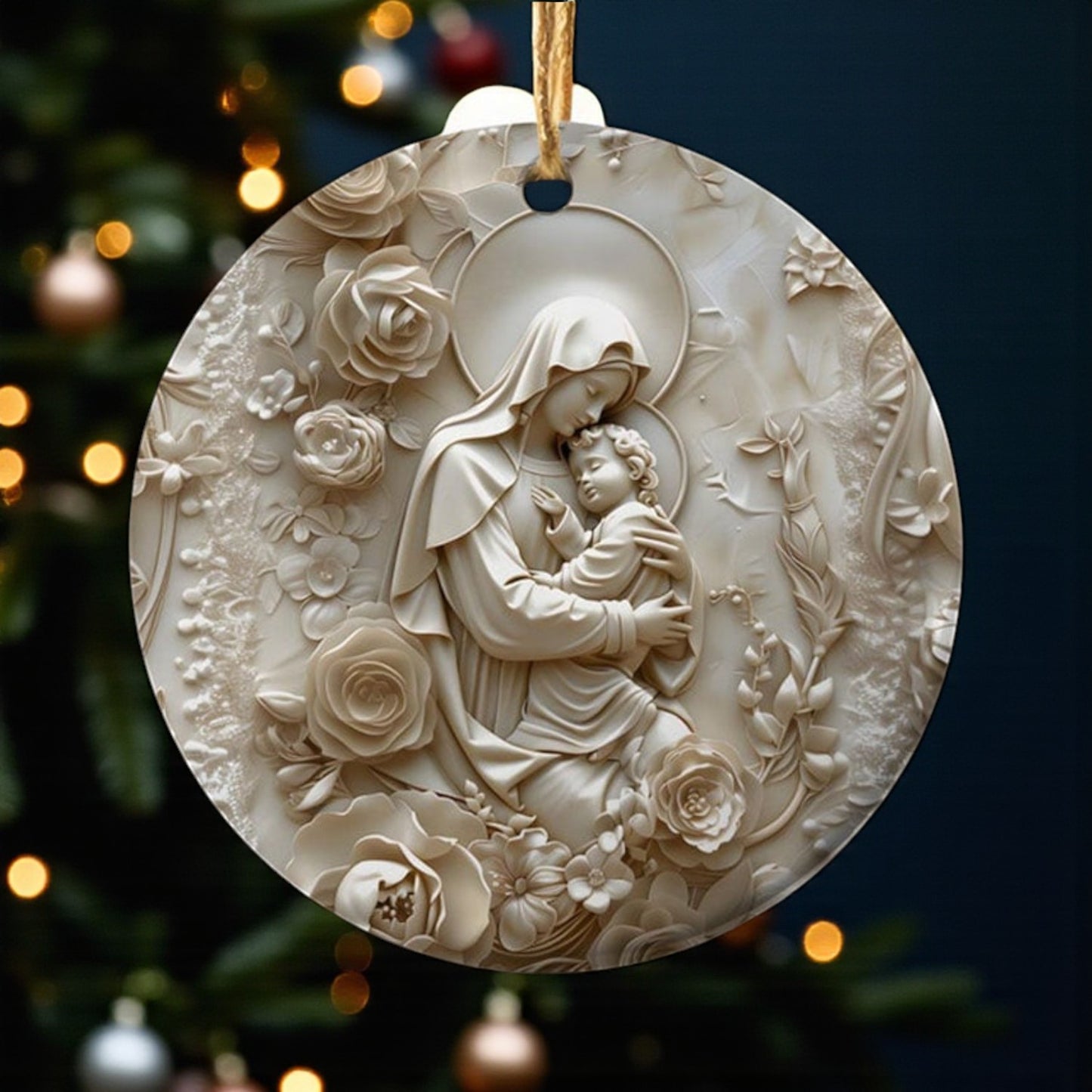 Sacred Family Faith Ornament