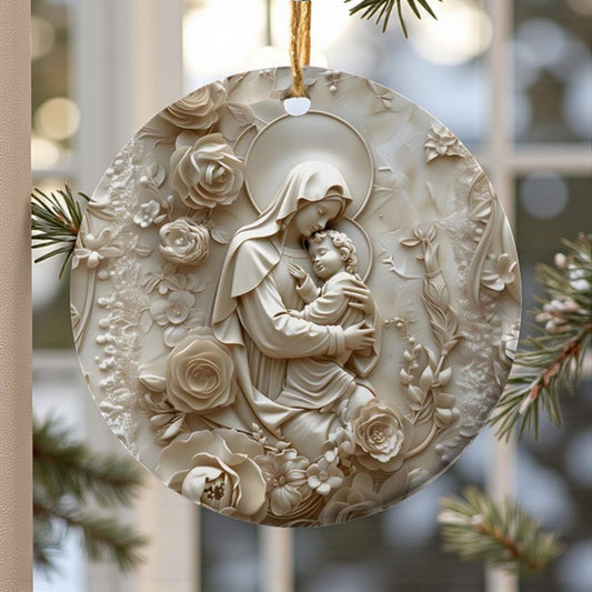 Sacred Family Faith Ornament