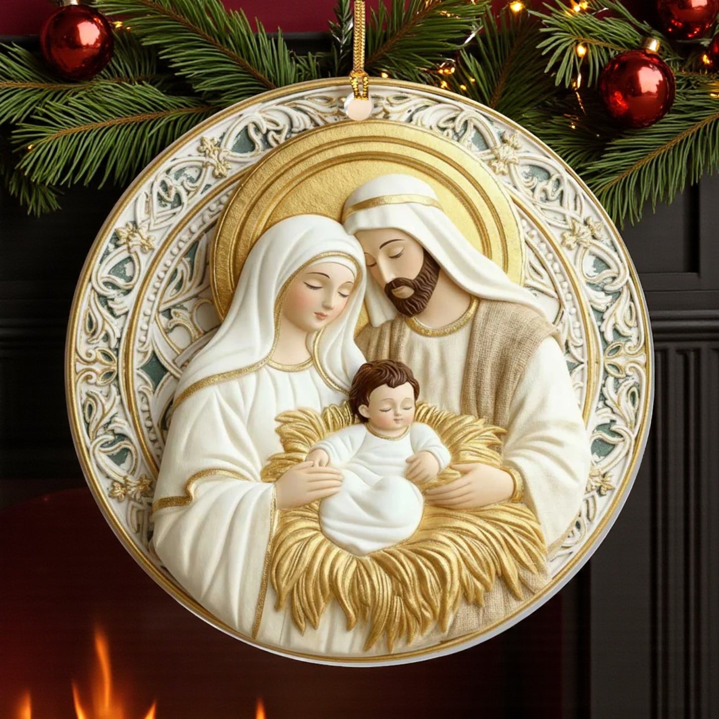 Sacred Light of Bethlehem Ornament