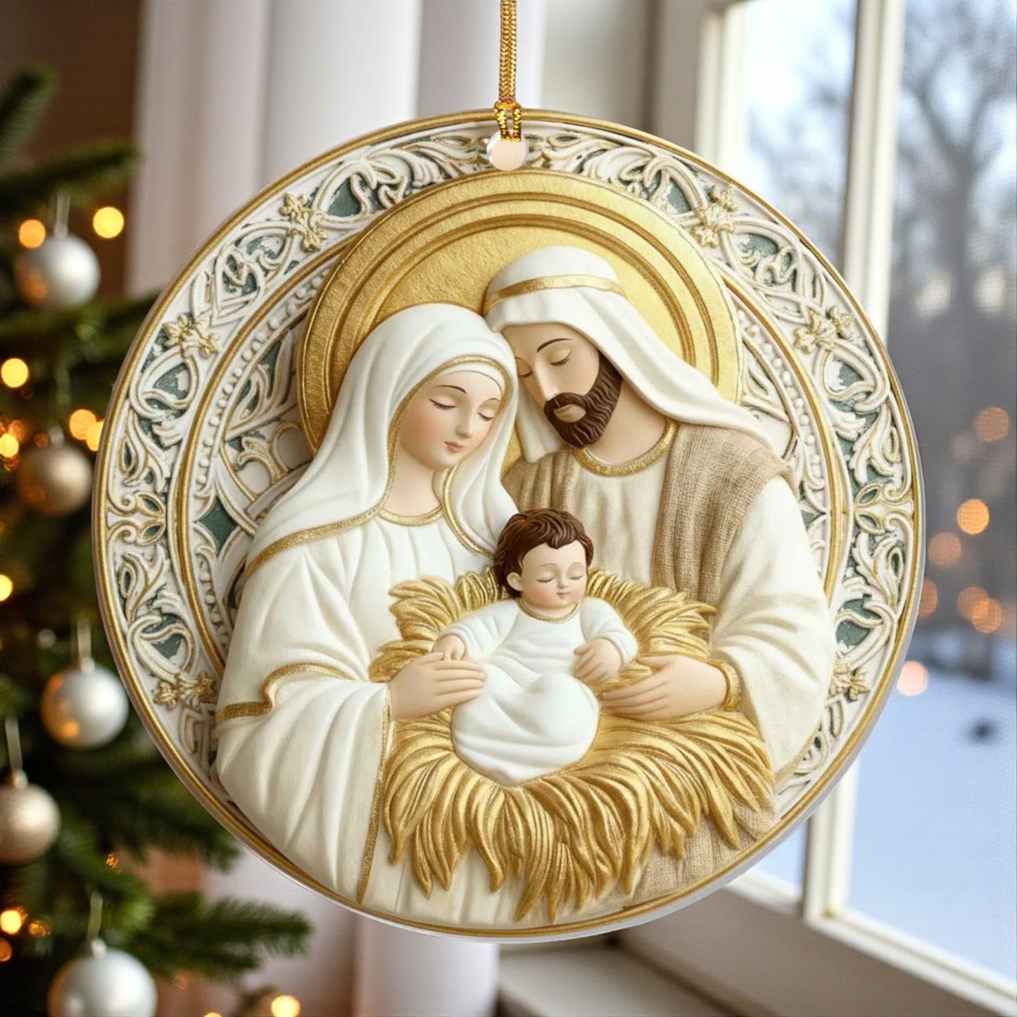Sacred Light of Bethlehem Ornament
