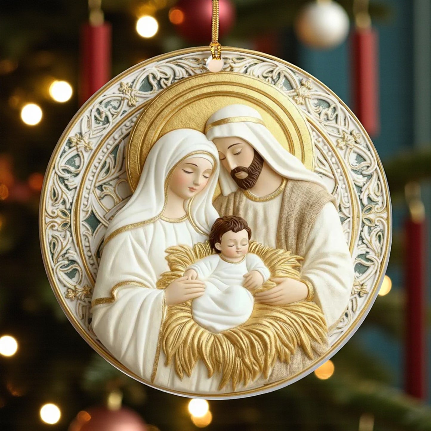 Sacred Light of Bethlehem Ornament