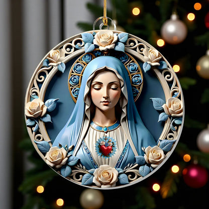 Sacred Heart of Mary Ornament