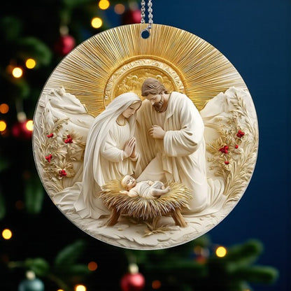 Sacred Nativity Keepsake Ornament