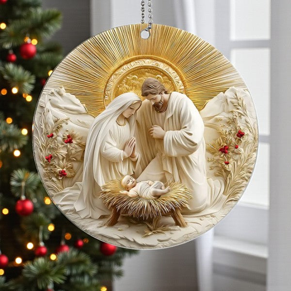 Sacred Nativity Keepsake Ornament