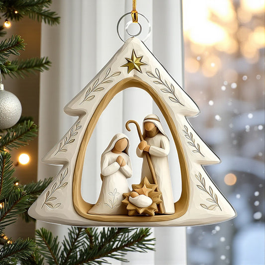 Sacred Night Nativity Ornament
