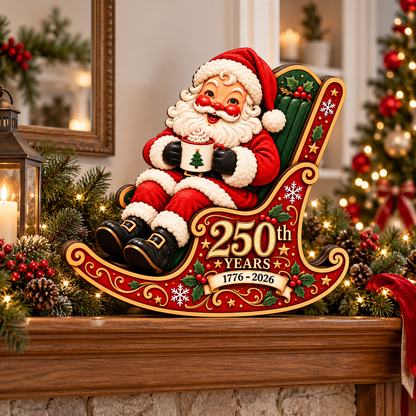 Santa Claus 250th Anniversary Christmas Table Decor – 1776–2026