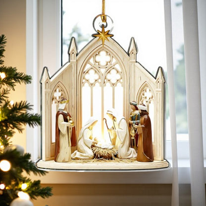 The Protector’s Nativity Ornament