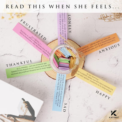 Bible Verse Jar for Sister – 92 Color-Coded Scriptures of Encouragement, Birthday and Christmas Gift for Sister, Christian Gifts for Women, Inspirational Jar, Meaningful Present from Sister