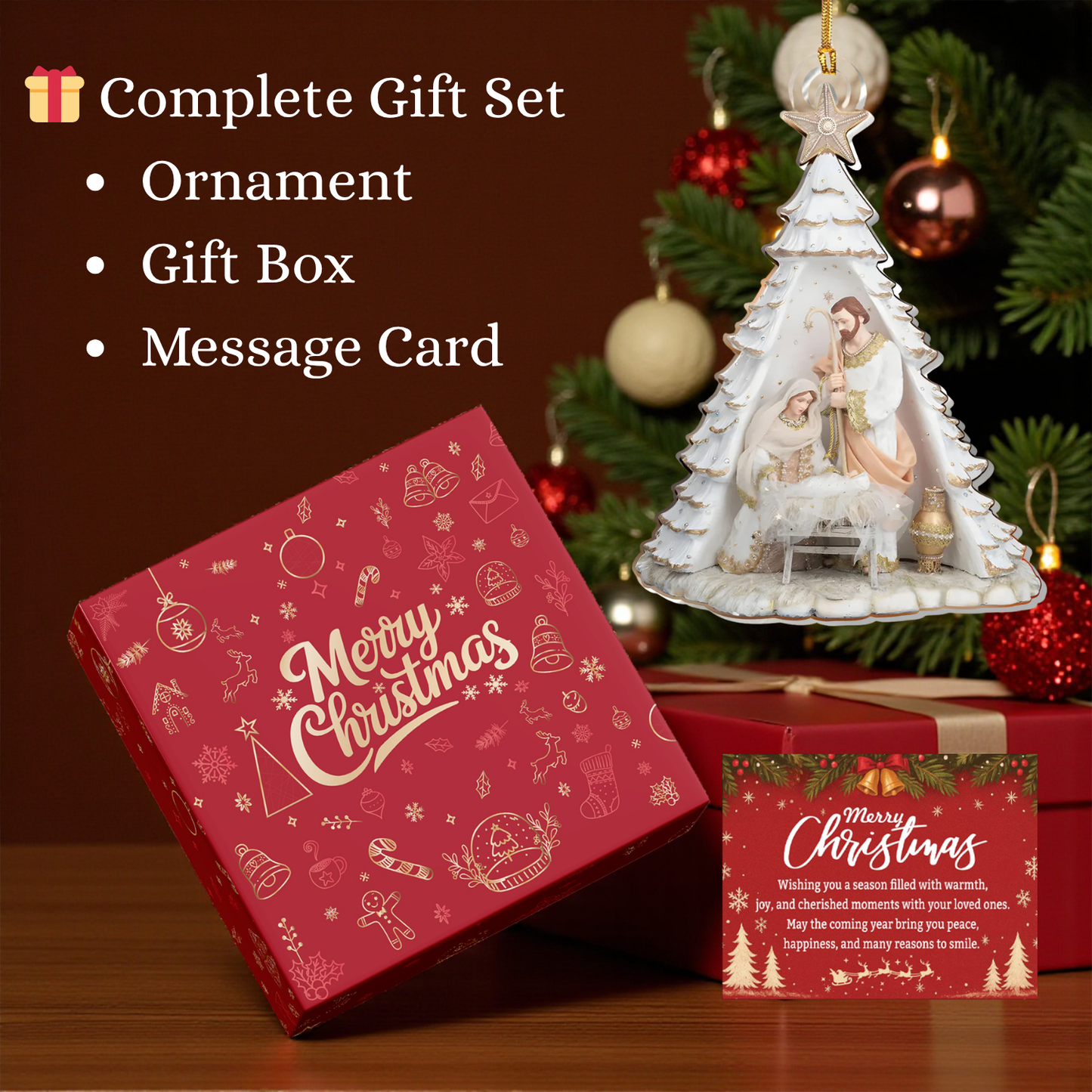 For Unto Us A Child Is Born Ornament