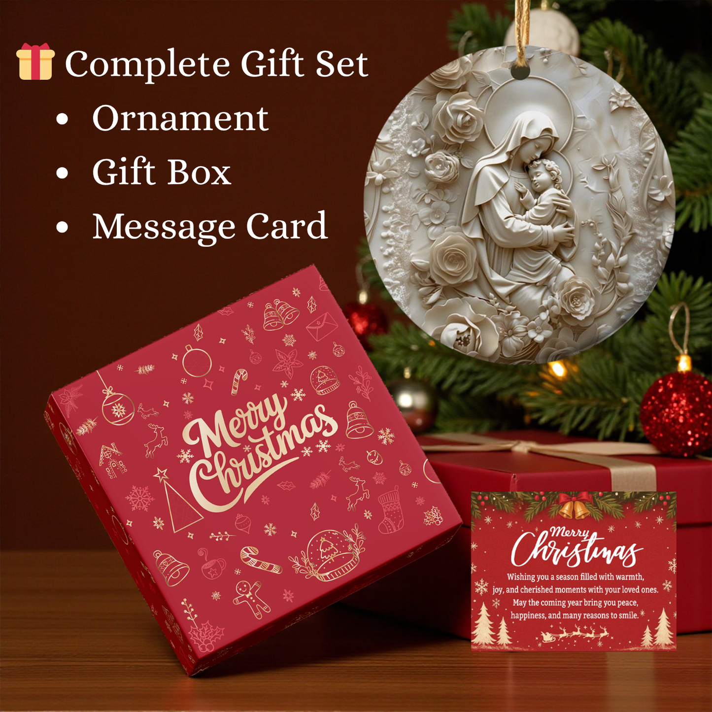 Sacred Family Faith Ornament