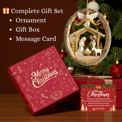 Heavenly Nativity Blessing Ornament