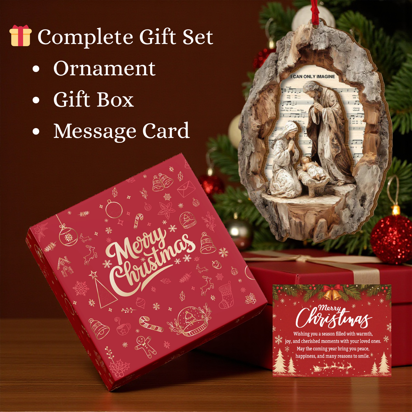 I Can Only Imagine Nativity Ornament