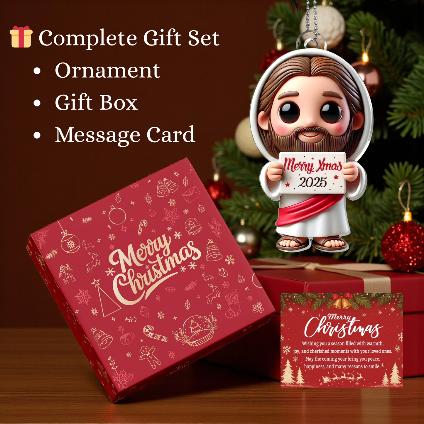 Merry Christmas 2025 Ornament