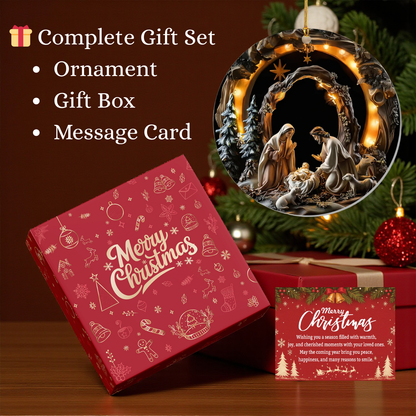 Holy Nativity Christmas Ornament