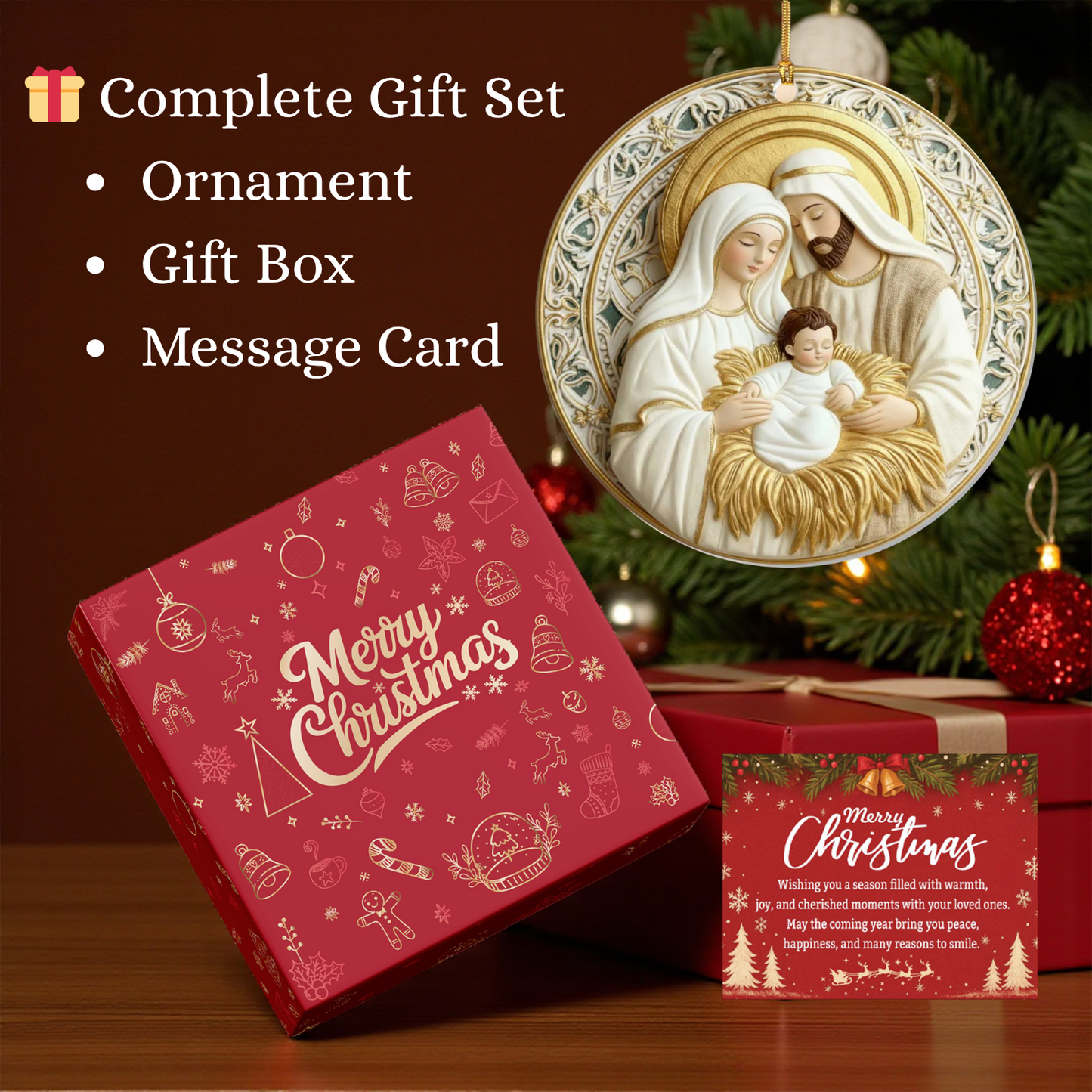 Sacred Light of Bethlehem Ornament