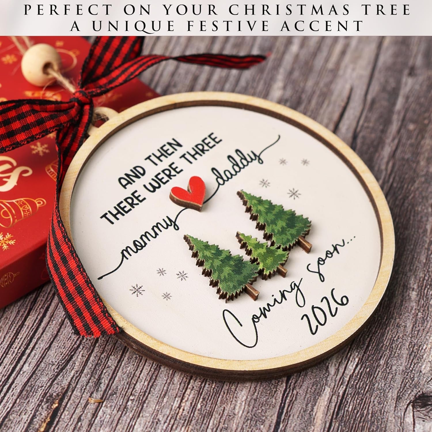 Expecting Baby Ornament 2026, Pregnancy Announcement for Husband Grandparents Family Aunt, Gifts for Expecting Parents Expecting Parents to Be Unique Gifts 2026