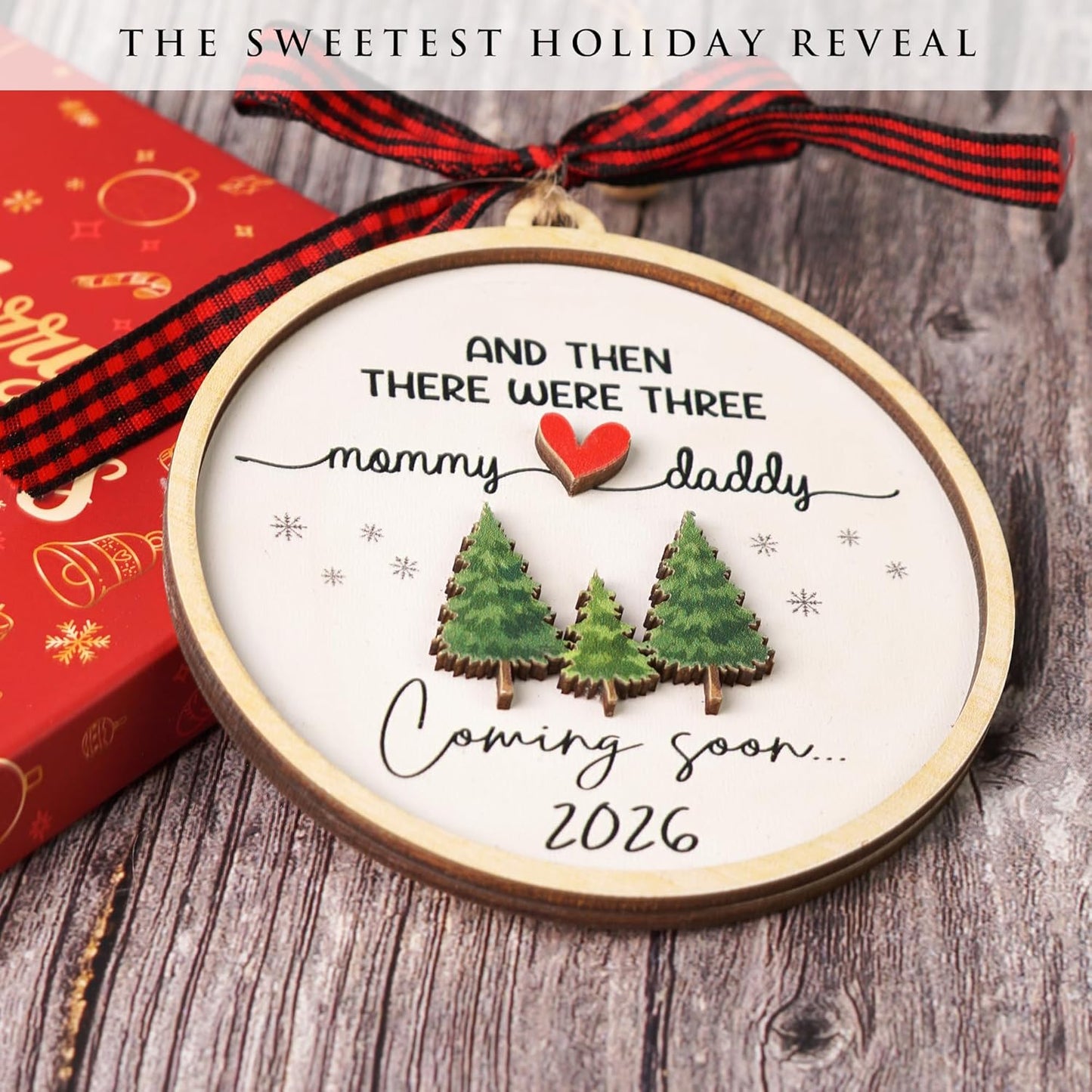 Expecting Baby Ornament 2026, Pregnancy Announcement for Husband Grandparents Family Aunt, Gifts for Expecting Parents Expecting Parents to Be Unique Gifts 2026