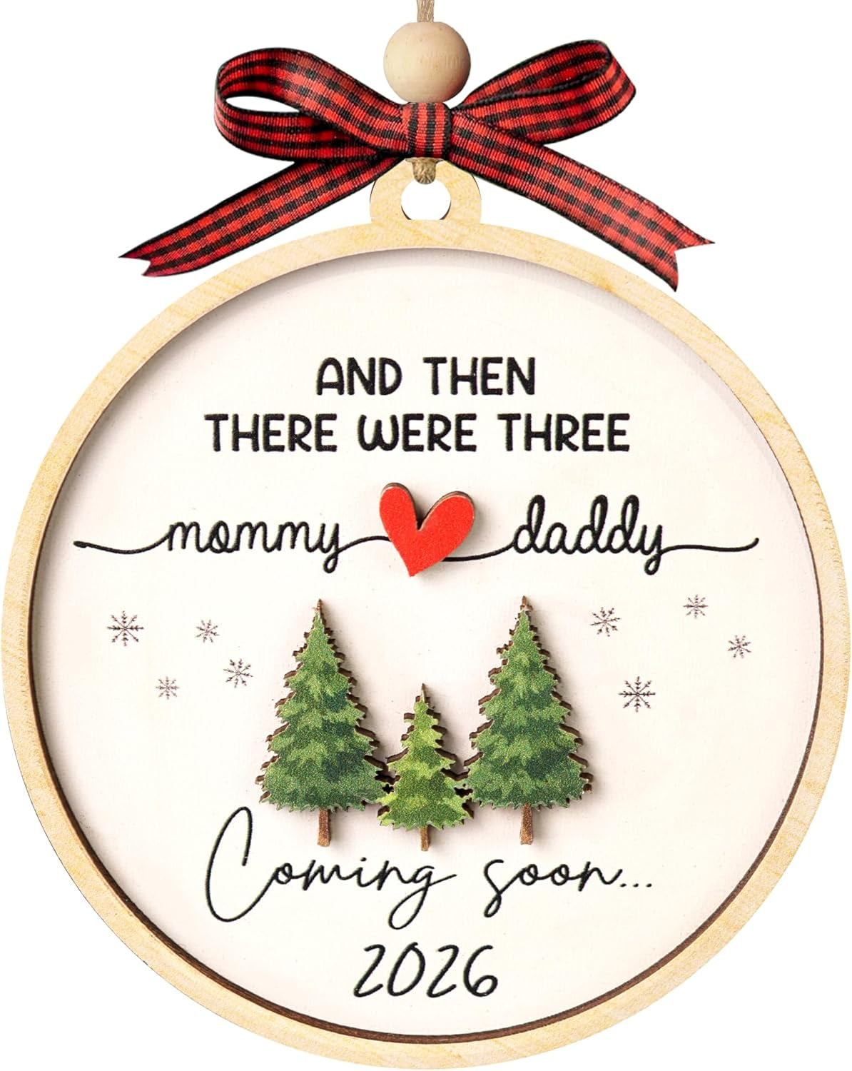 Expecting Baby Ornament 2026, Pregnancy Announcement for Husband Grandparents Family Aunt, Gifts for Expecting Parents Expecting Parents to Be Unique Gifts 2026