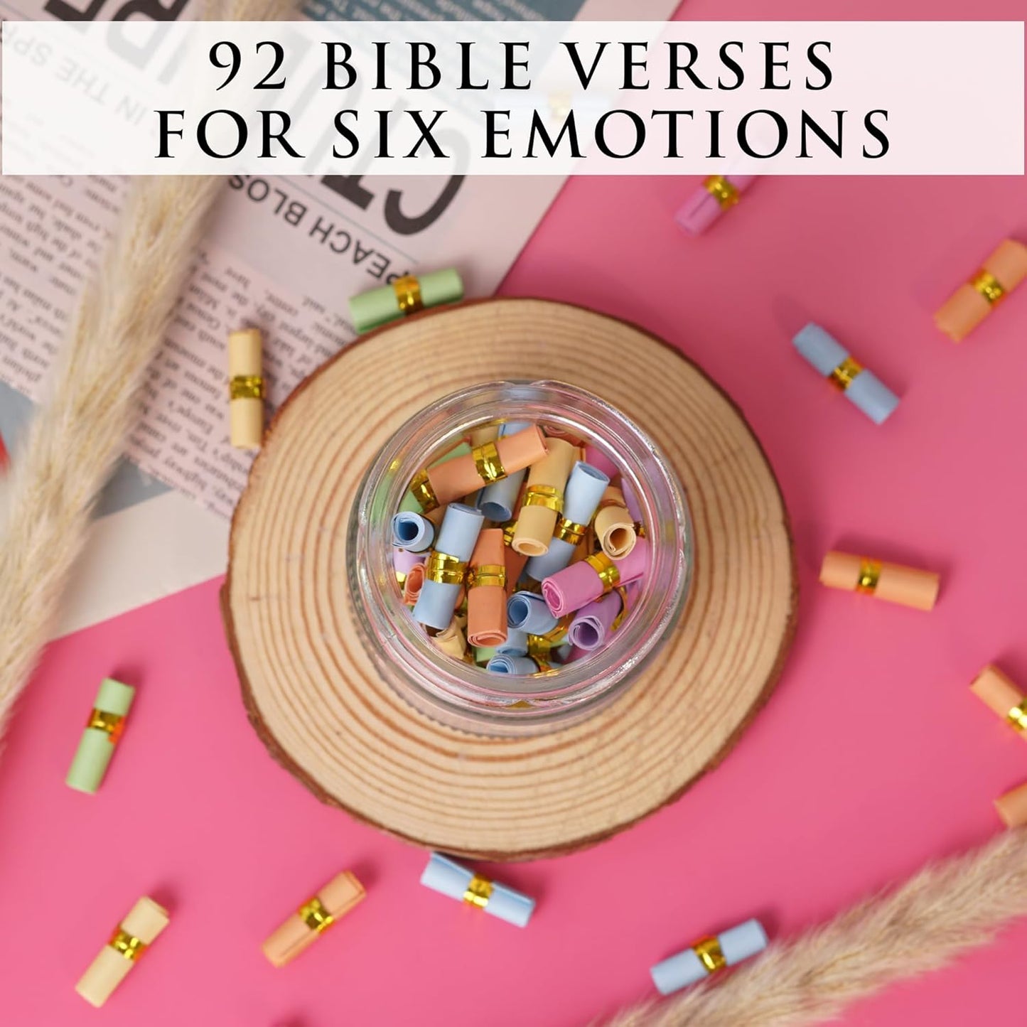 Bible Verse Jar for Women, Religious Gifts for Women, Christian Gifts for Women, Birthday Gifts, Graduation Gifts for Her, Inspirational Bible Jar, Teacher Appreciation Gifts