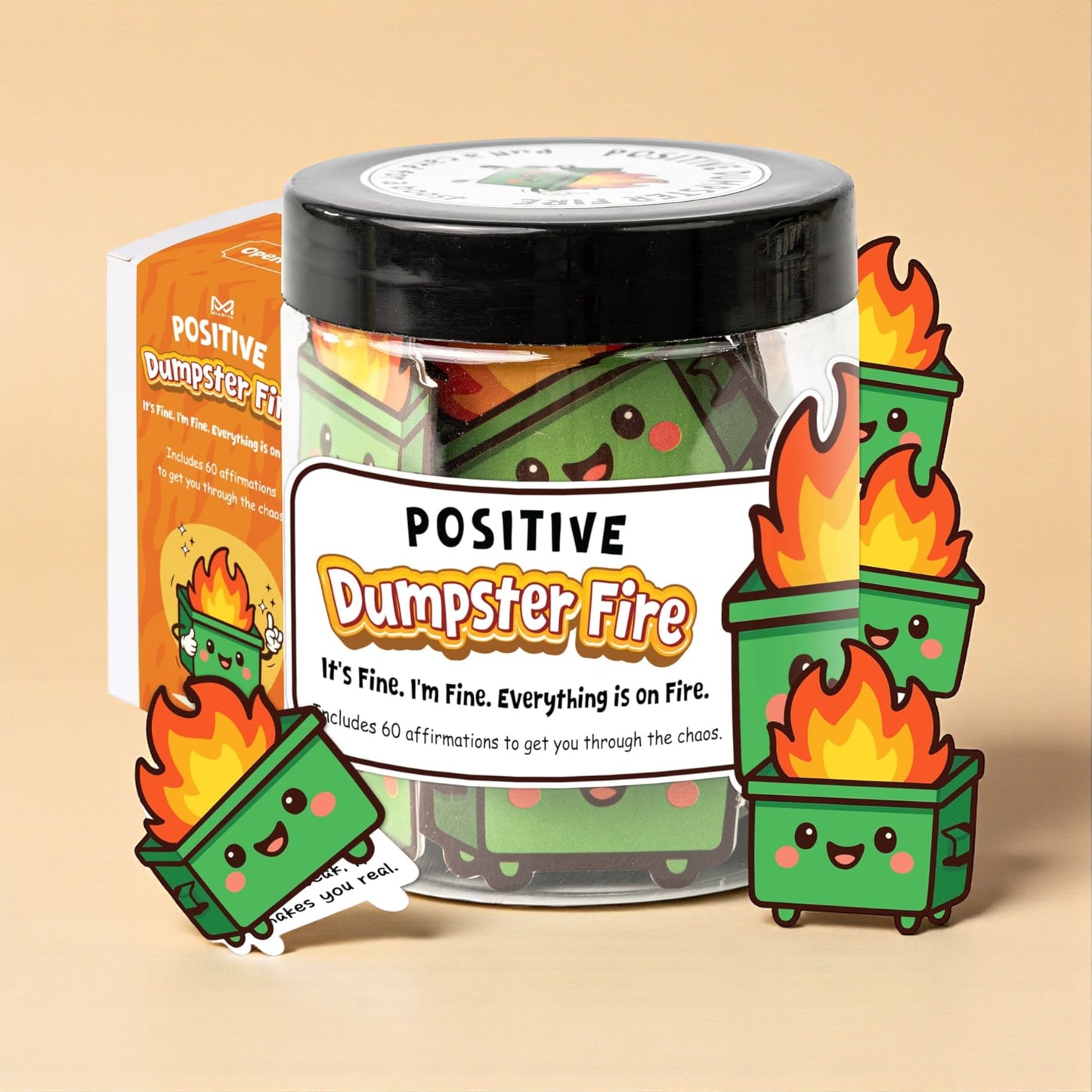 Positive  Dumpster Fire Jar