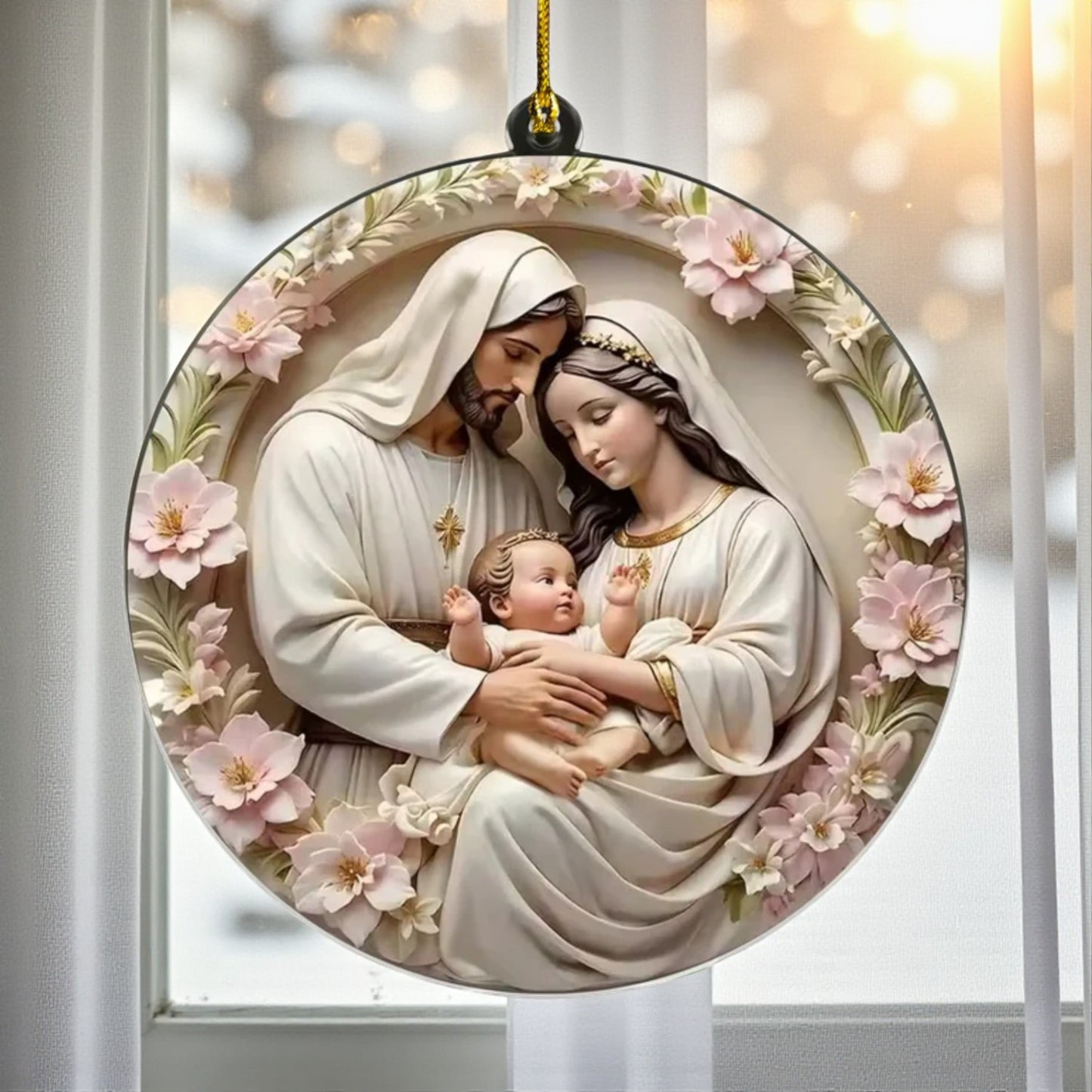 Holy Family Acrylic Ornament