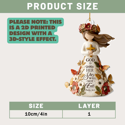 God Is Within Her She Will Not Fall Ornament