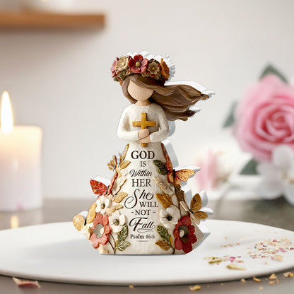 God Is Within Her She Will Not Fall - Acrylic Plaque