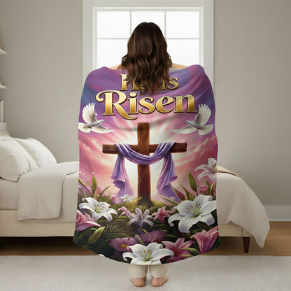 He Is Risen - Sherpa Blanket