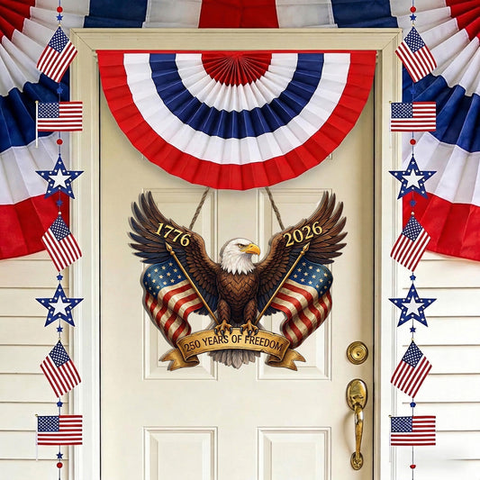 Freedom - Wooden Door Sign