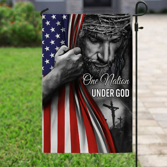 One Nation Under God Jesus - Garden Flag