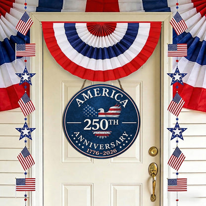 Freedom Anniversary - Wooden Door Sign
