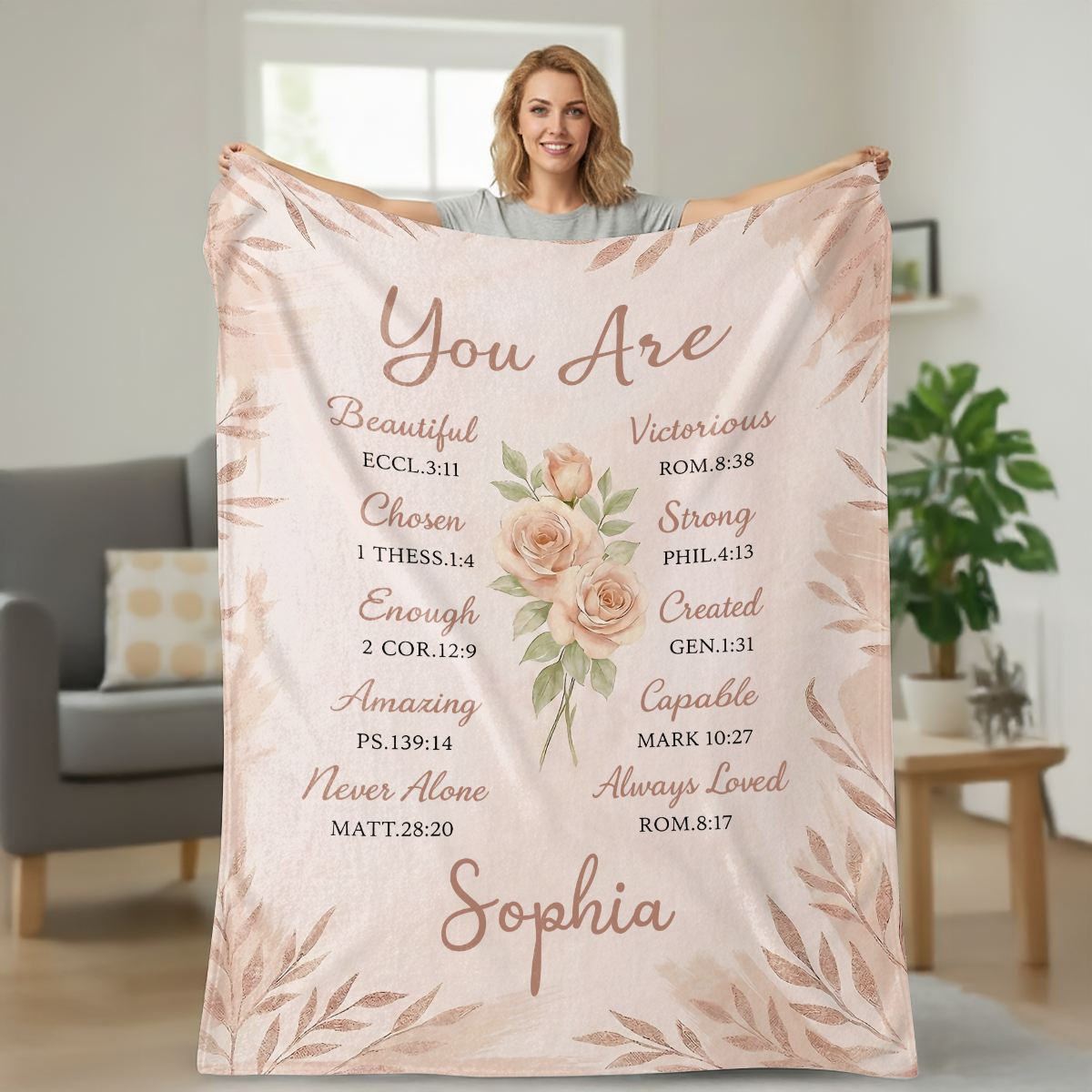 You Are - Personalized Sherpa Blanket