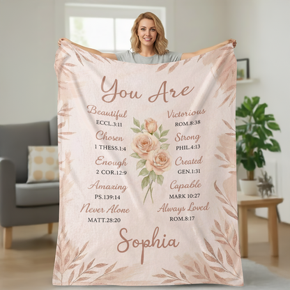 You Are - Personalized Sherpa Blanket