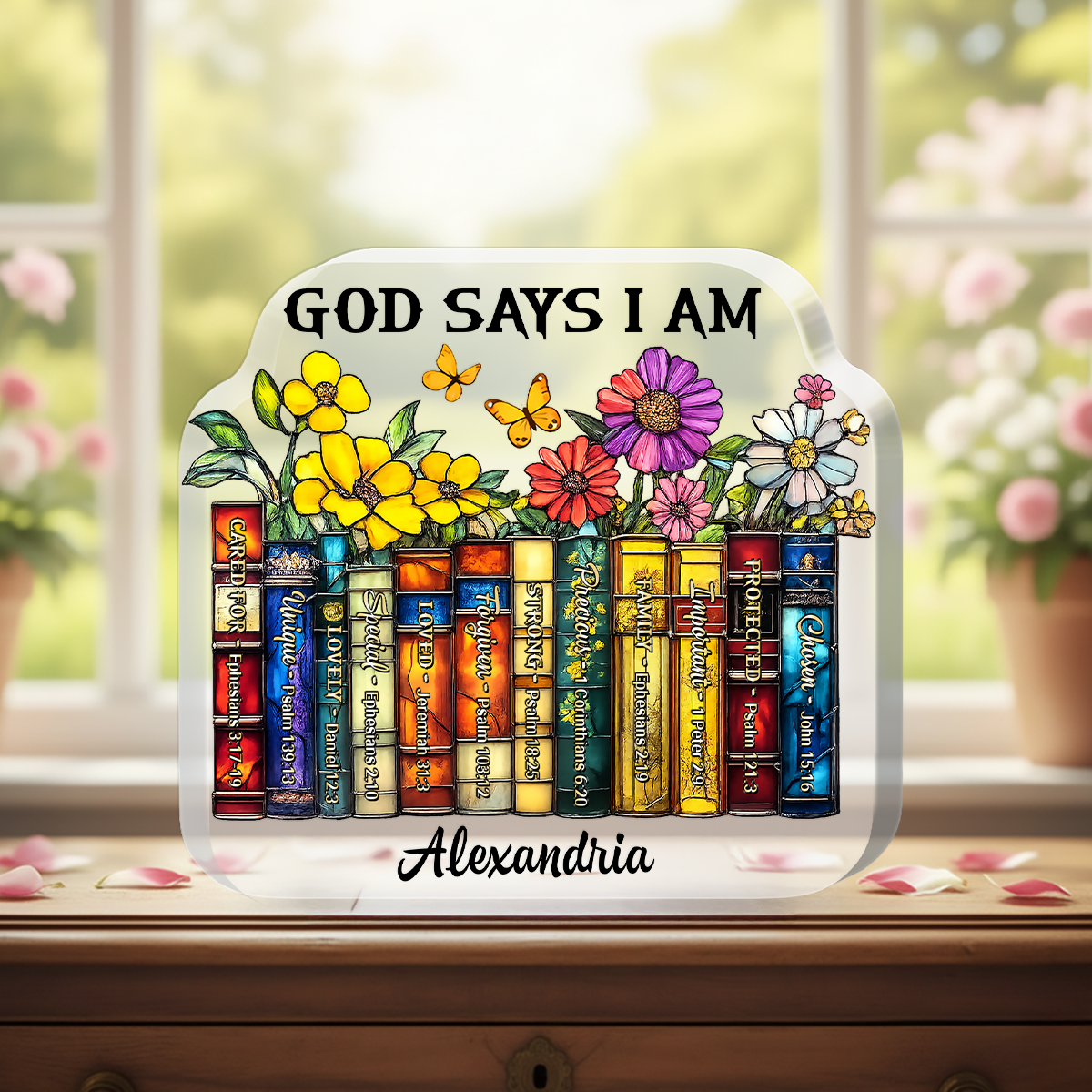 God Says I Am - Personalized Acrylic Plaque