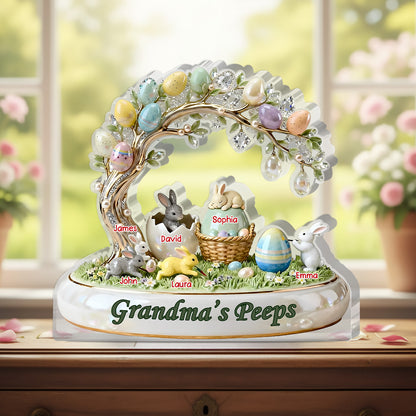 Grandma Peep Easter - Personalized Acrylic Plaque