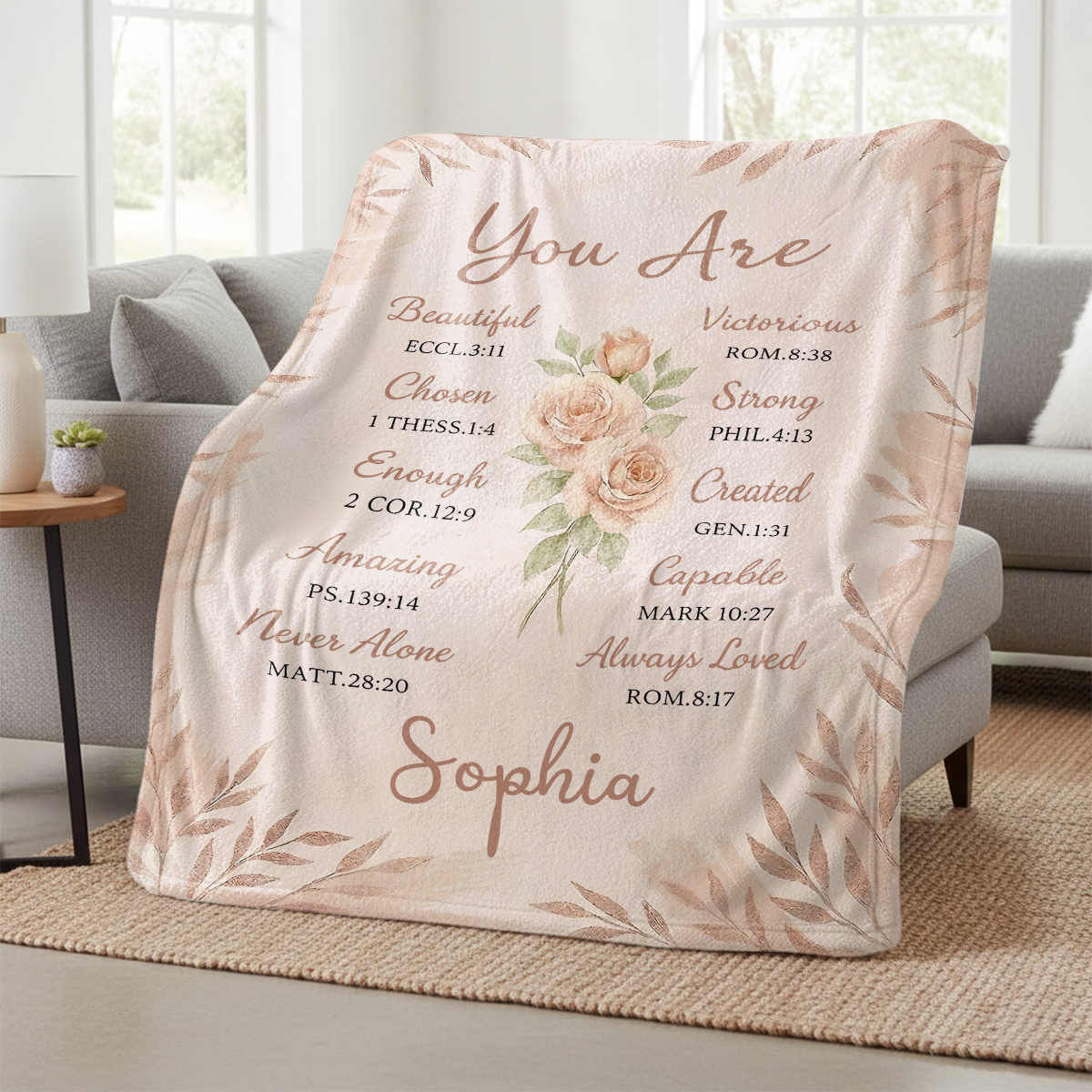 You Are - Personalized Sherpa Blanket