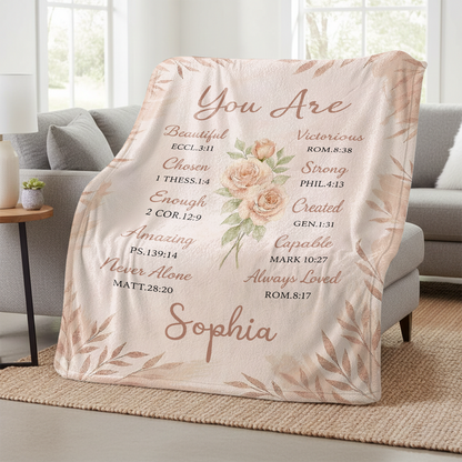 You Are - Personalized Sherpa Blanket