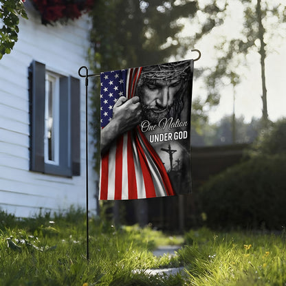 One Nation Under God Jesus - Garden Flag