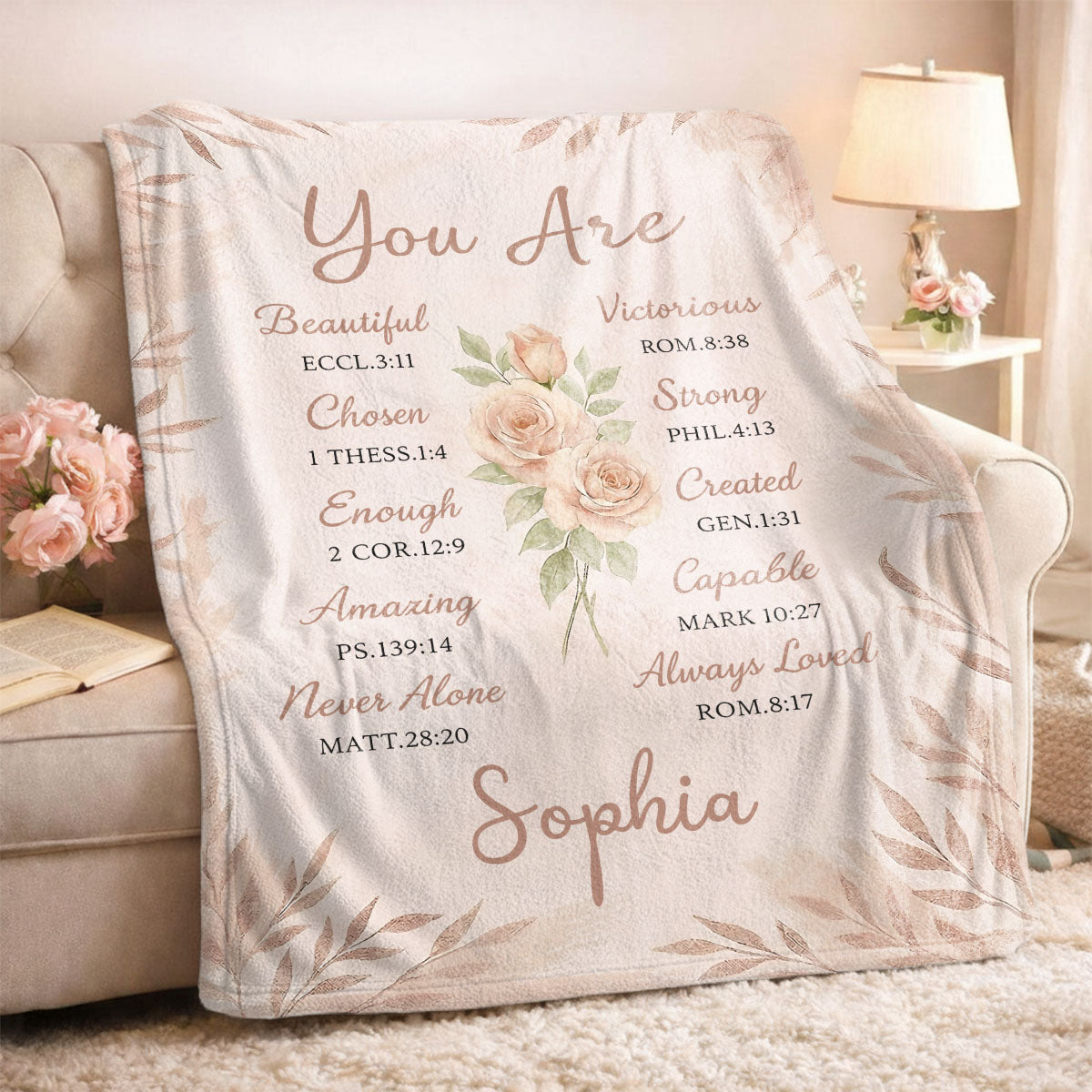 You Are - Personalized Sherpa Blanket